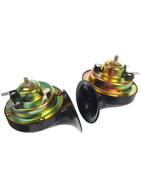 Сигнал автомобильный AVS Electric 2002, 12 В, 410/510 Гц, 115 Дб, d=90 мм, набор 2 шт.