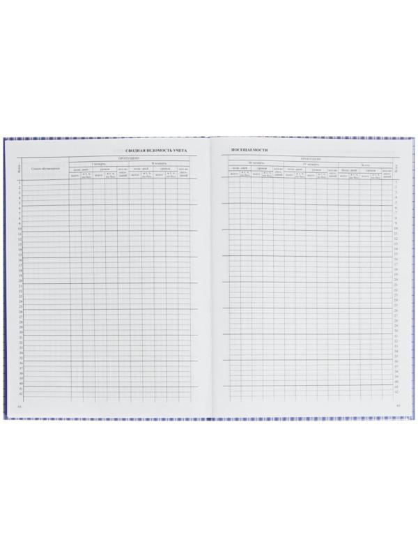 Классный журнал для 1-4 классов А4, 128 страниц, твердая ламинированная обложка, блок офсет 65г/м2