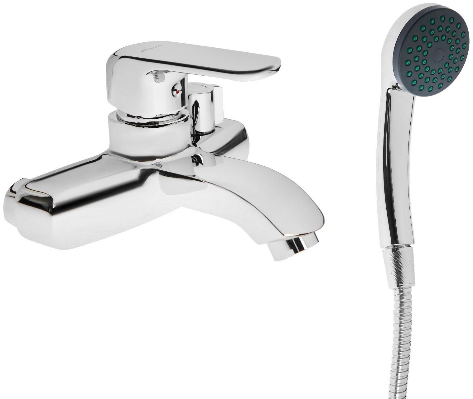 Смеситель для ванны Accoona А6362, однорычажный, хром