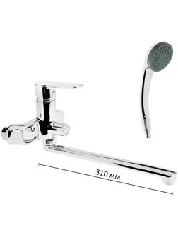 Смеситель для ванны Accoona А7164, однорычажный, хром