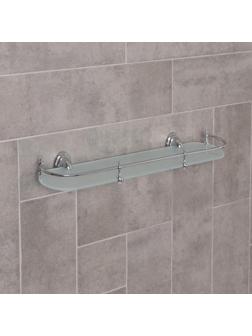 Полка настенная с ограничителем Accoona А11110, 52×16,5×6 см, стекло