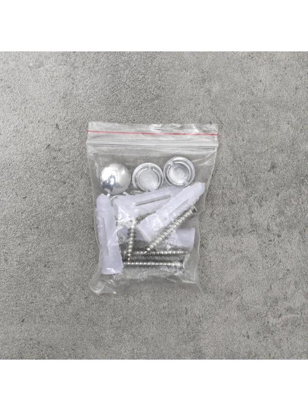 Крючок настенный на планке, двигающийся, Accoona А166-6, 6 шт, цвет хром