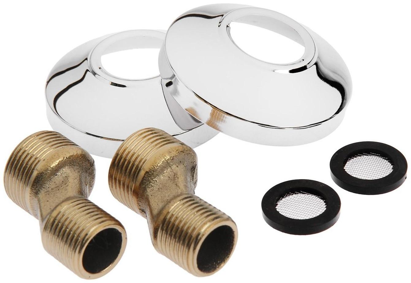 Смеситель для ванны Accoona А87176, двухрычажный, хром