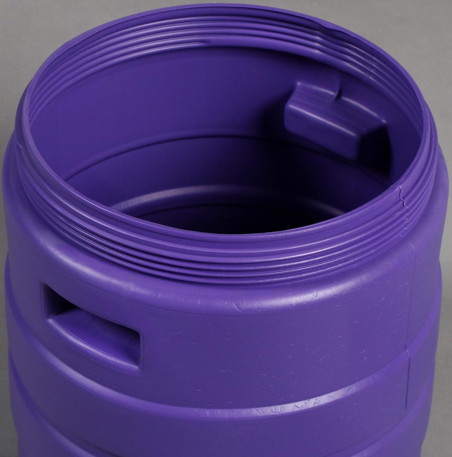 Бочка пищевая, 24 л, горловина 27 см, с крышкой, цвет МИКС