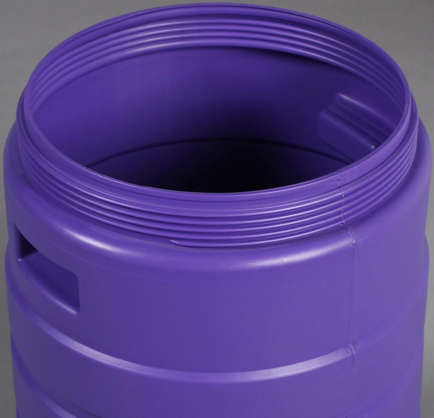 Бочка пищевая, 35 л, горловина 27 см, с крышкой, цвет МИКС