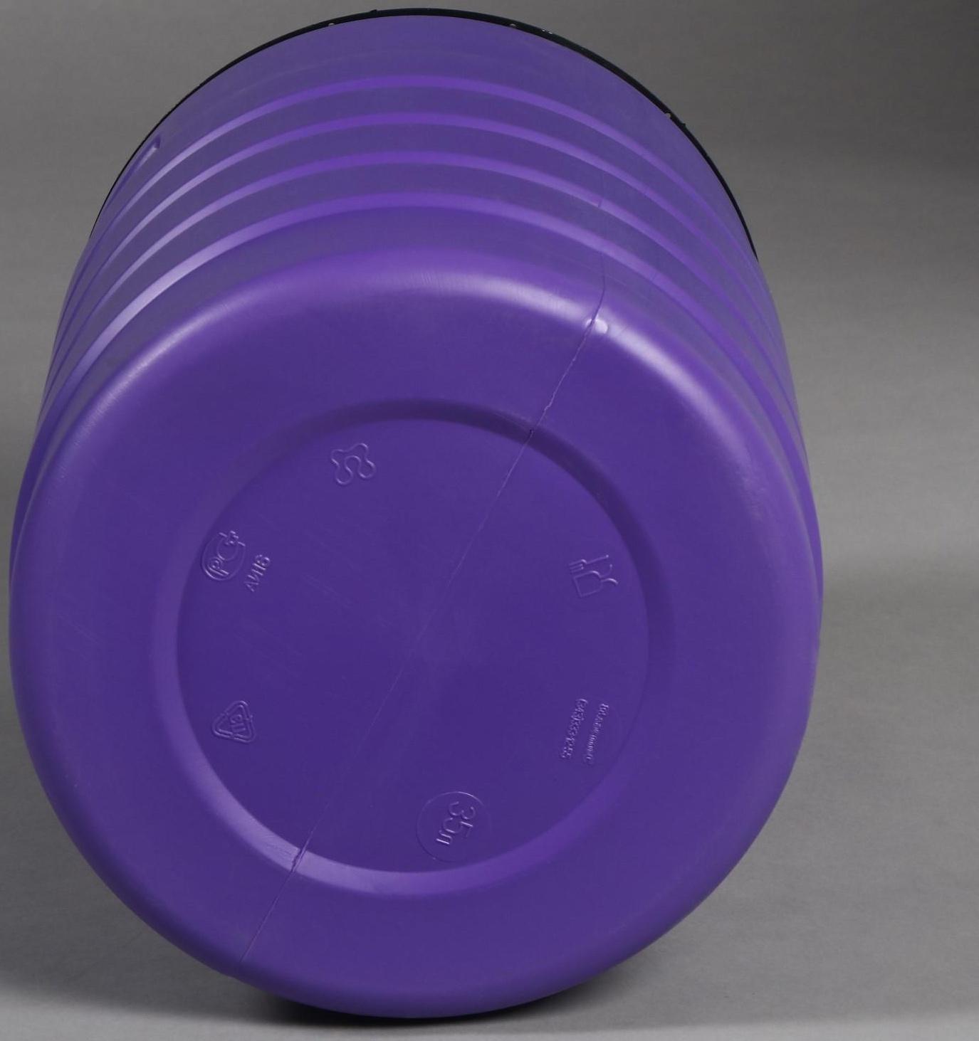 Бочка пищевая, 35 л, горловина 27 см, с крышкой, цвет МИКС