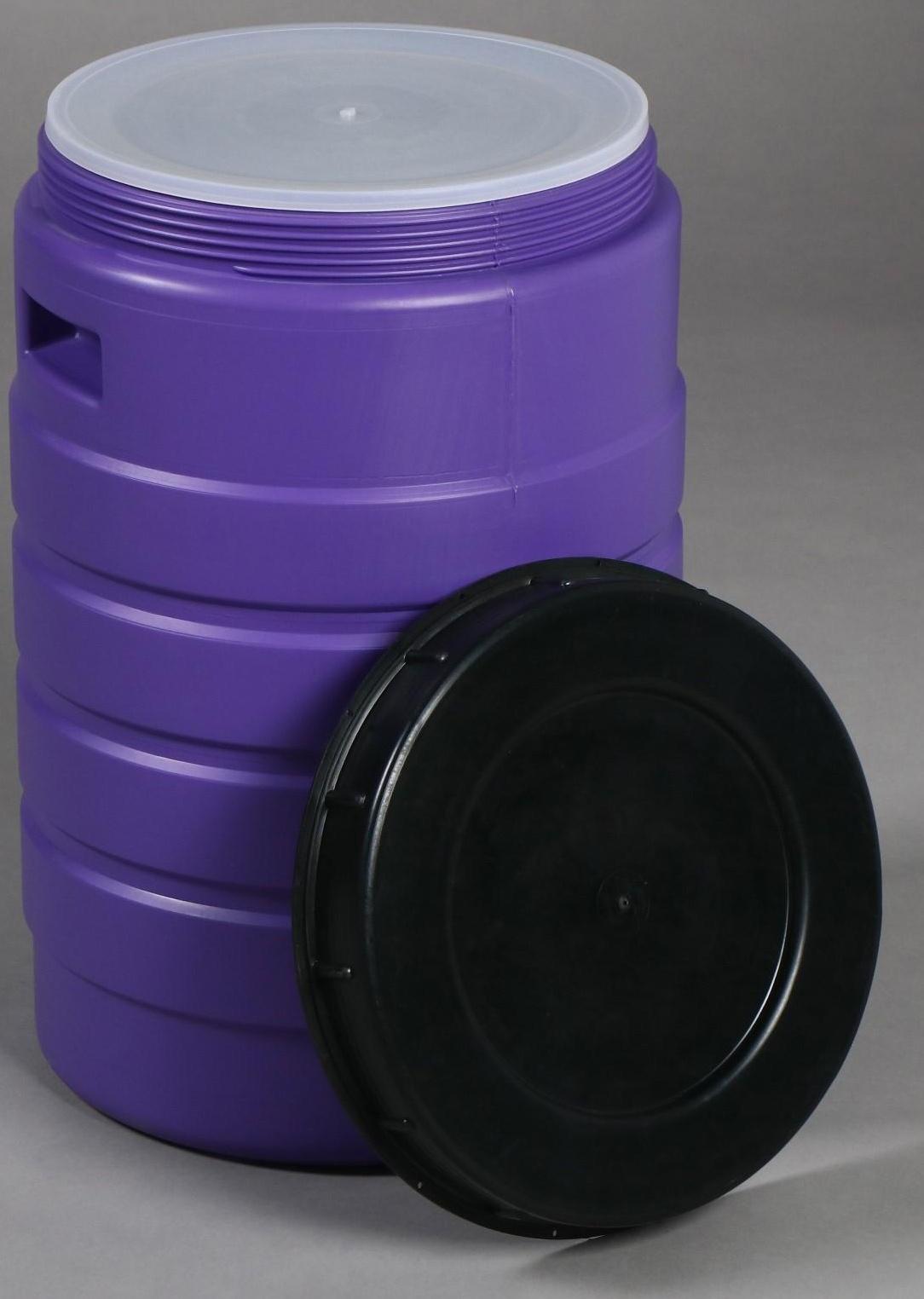 Бочка пищевая, 35 л, горловина 27 см, с крышкой, цвет МИКС