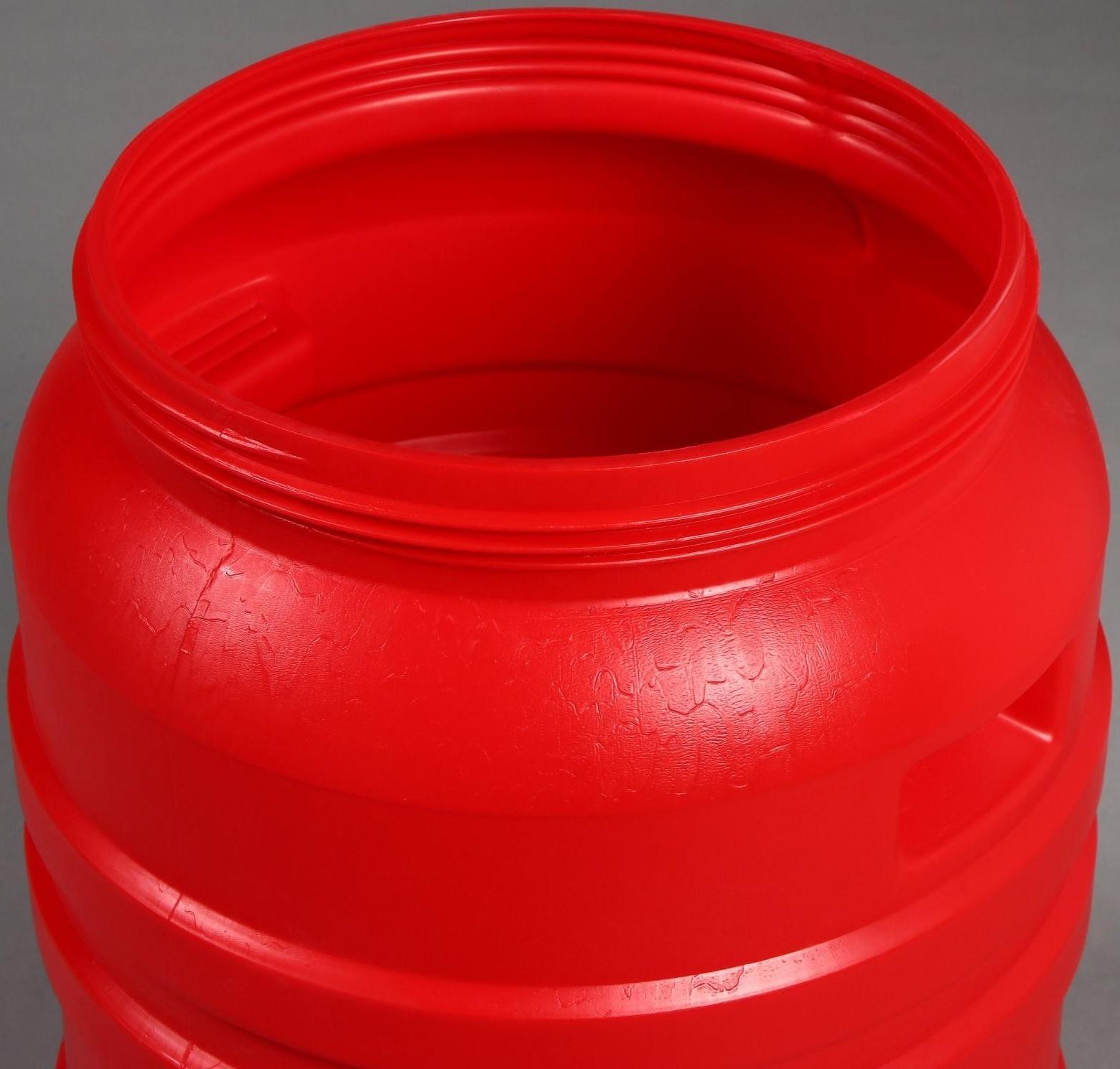 Бочка пищевая, 50 л, горловина 27 см, с крышкой, цвет МИКС