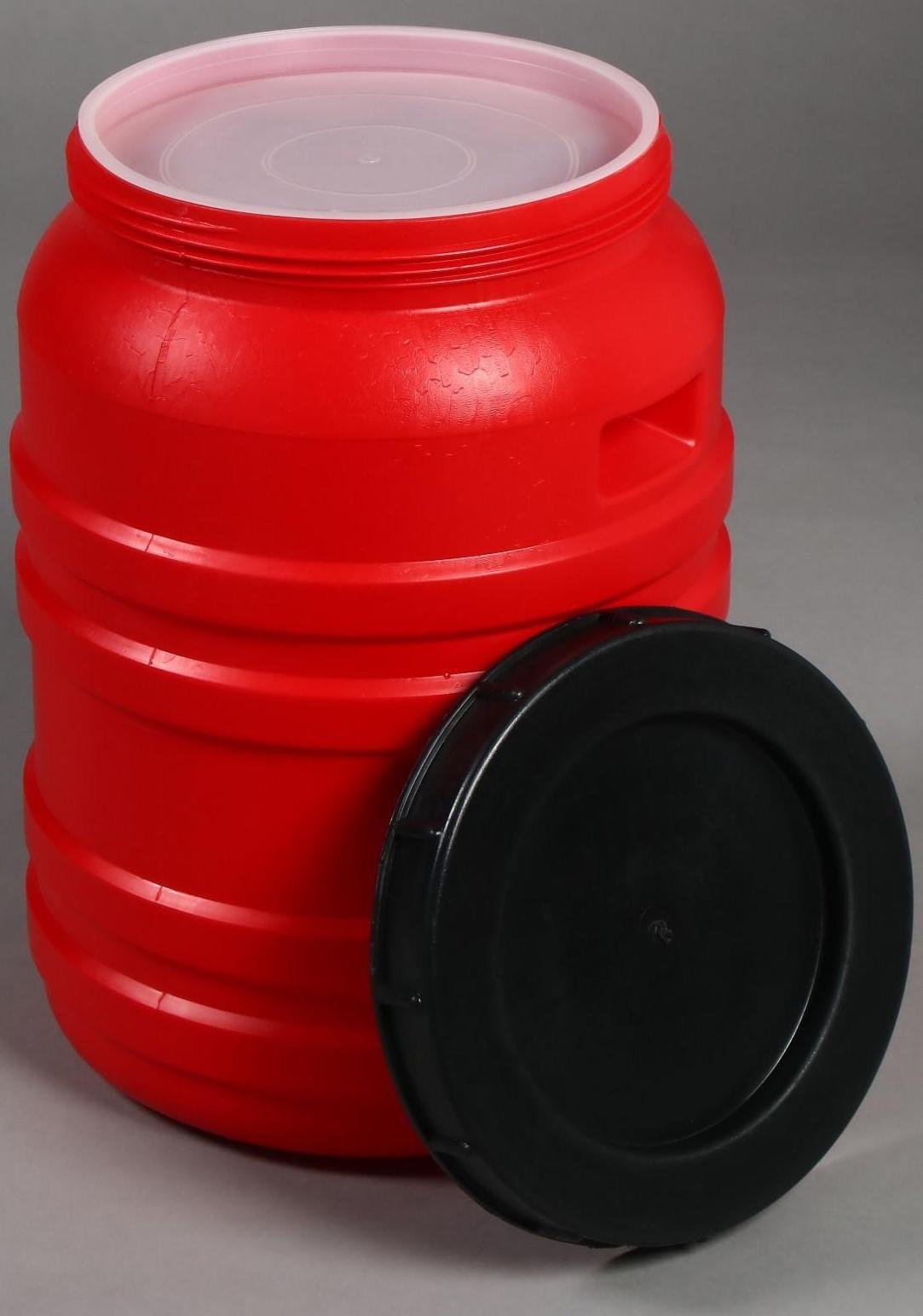 Бочка пищевая, 50 л, горловина 27 см, с крышкой, цвет МИКС