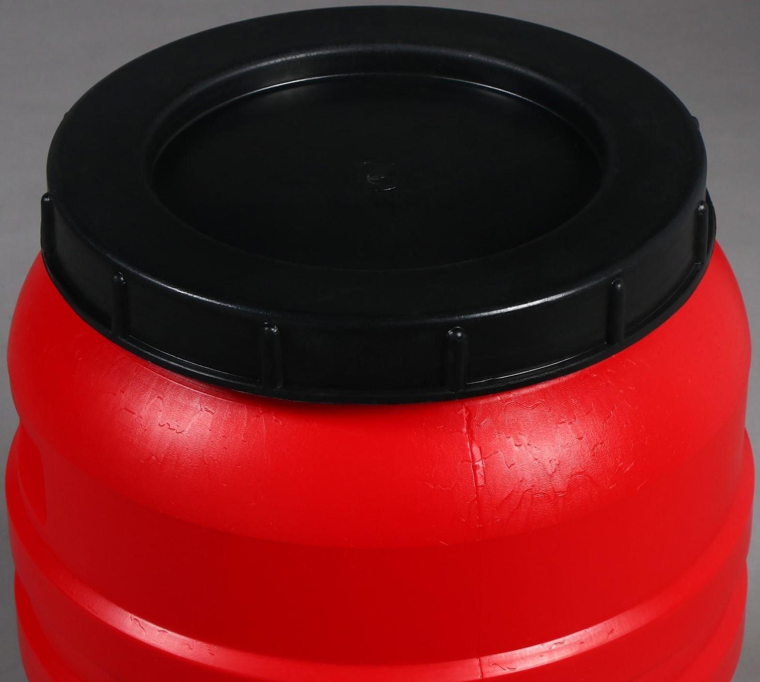 Бочка пищевая, 50 л, горловина 27 см, с крышкой, цвет МИКС