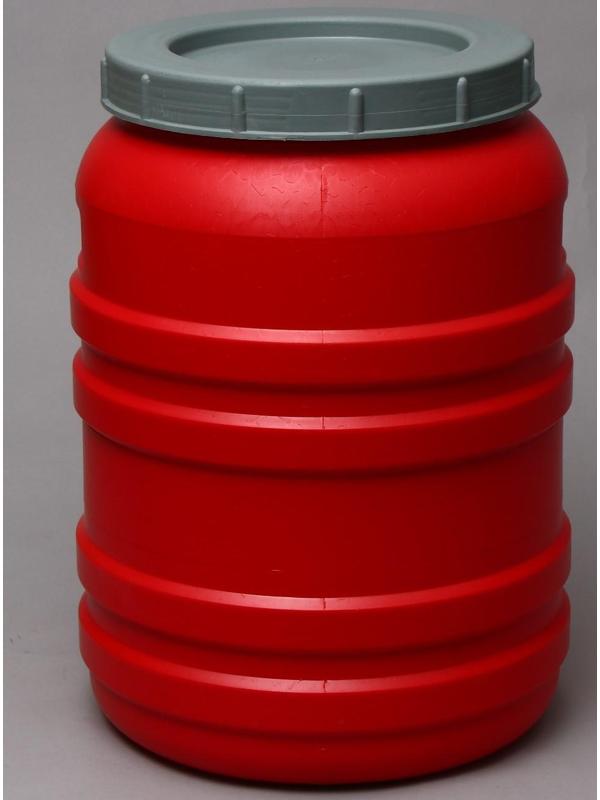 Бочка пищевая, 50 л, горловина 27 см, с крышкой, цвет МИКС