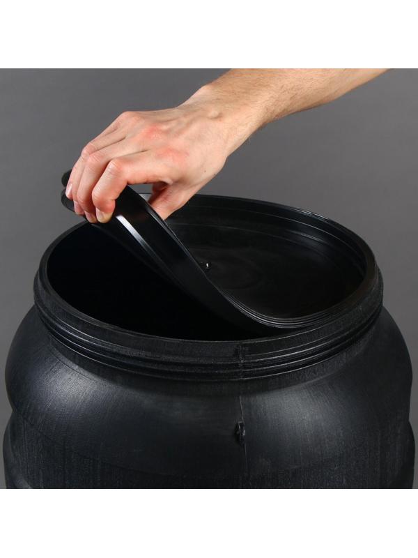 Бочка хозяйственно-бытовая, 50 л, горловина 29 см, с крышкой