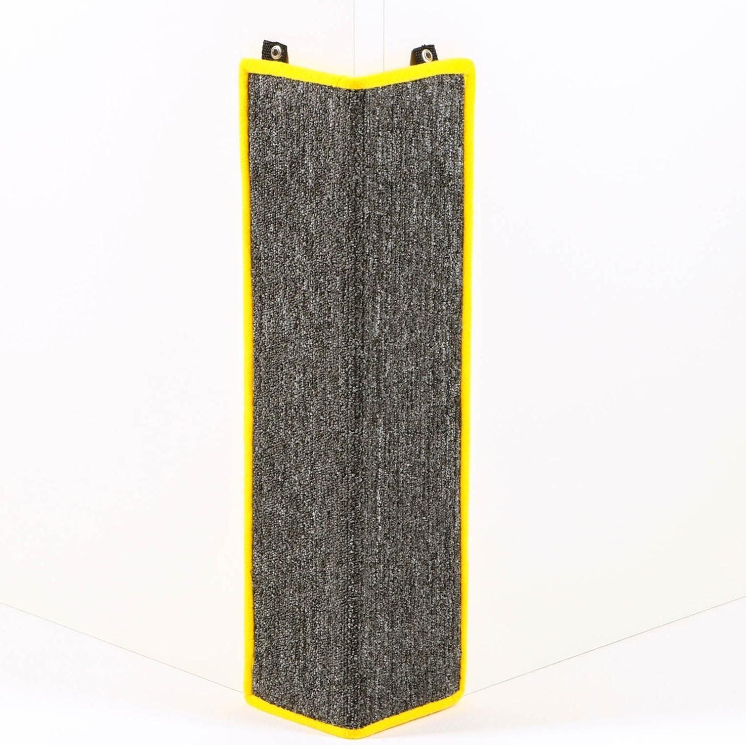 Когтеточка  угловая средняя, ковролиновая с пропиткой, 57 х 13 см  микс цветов