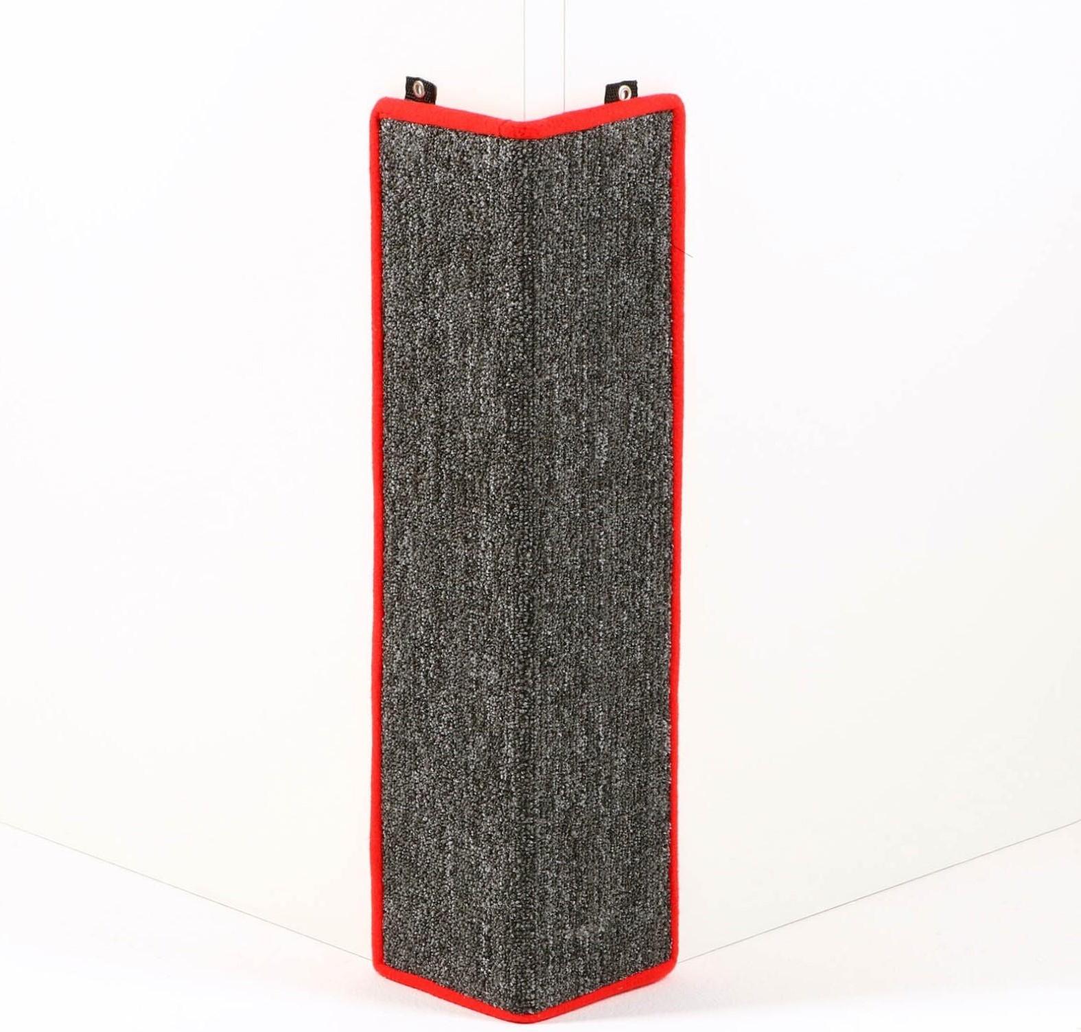 Когтеточка  угловая средняя, ковролиновая с пропиткой, 57 х 13 см  микс цветов