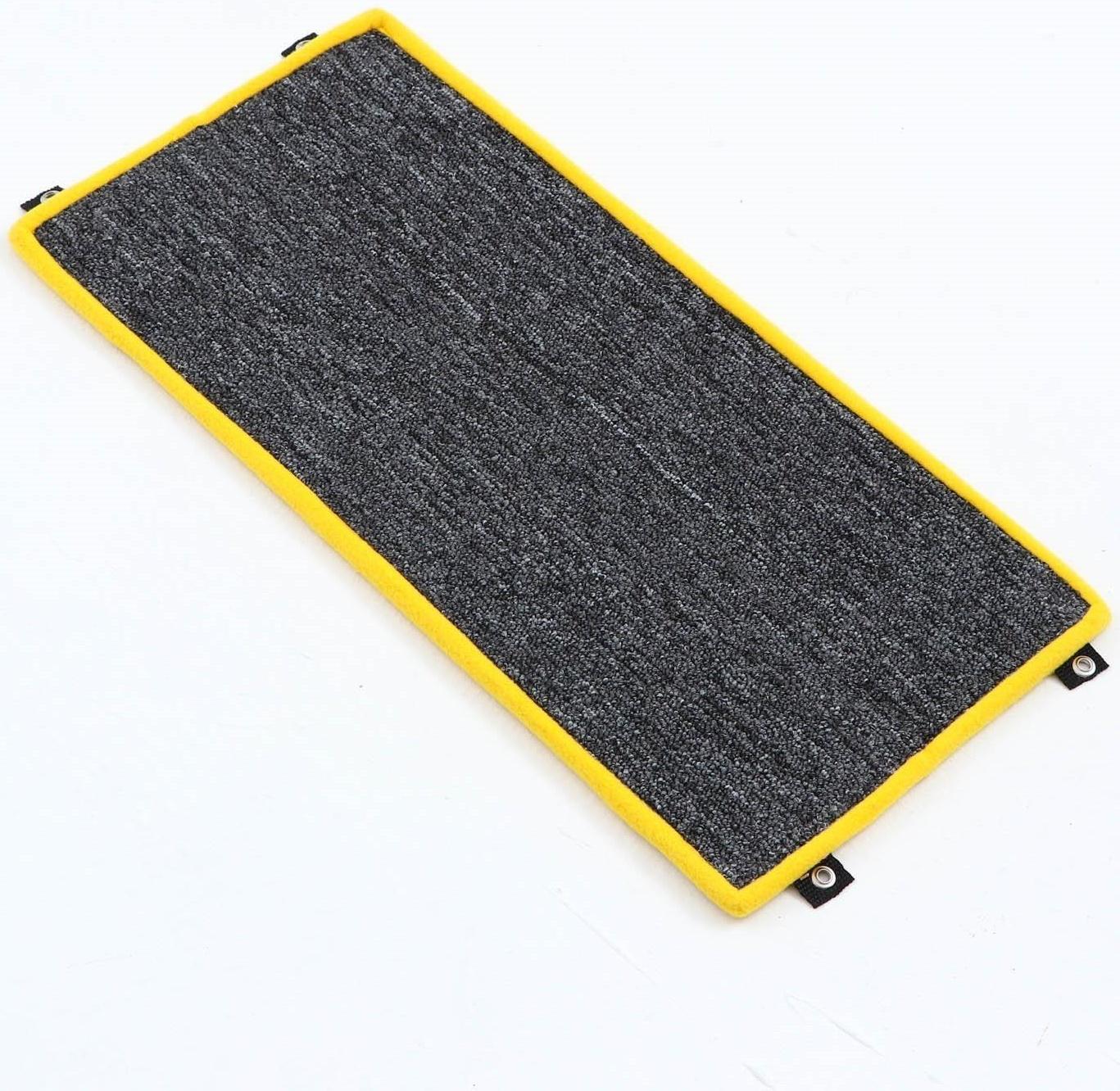 Когтеточка  угловая средняя, ковролиновая с пропиткой, 57 х 13 см  микс цветов