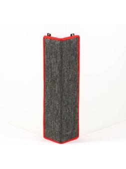 Когтеточка  угловая средняя, ковролиновая с пропиткой, 57 х 13 см  микс цветов