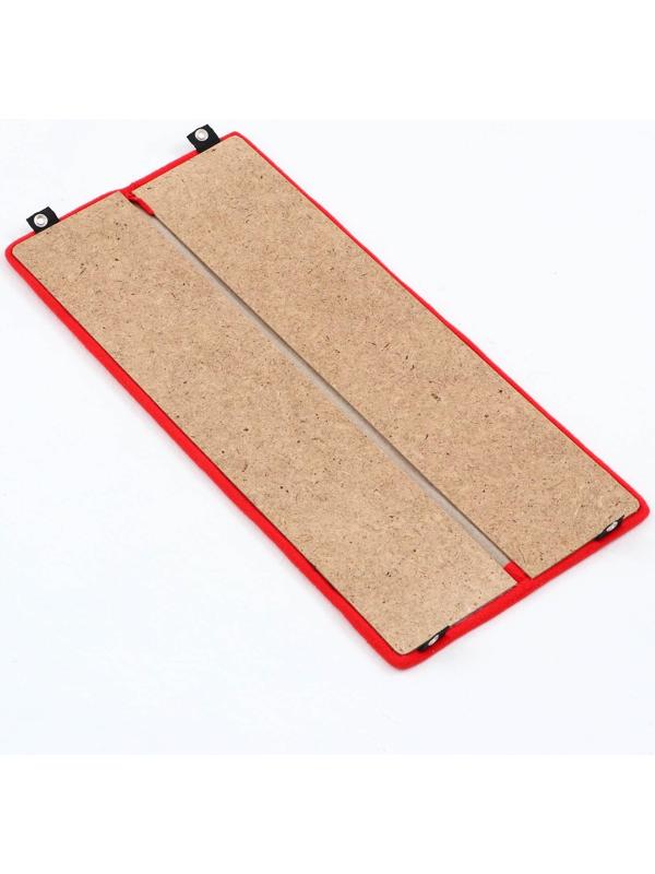 Когтеточка  угловая средняя, ковролиновая с пропиткой, 57 х 13 см  микс цветов