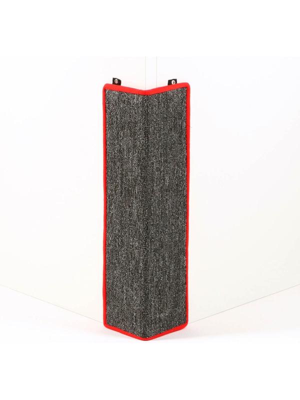 Когтеточка  угловая средняя, ковролиновая с пропиткой, 57 х 13 см  микс цветов