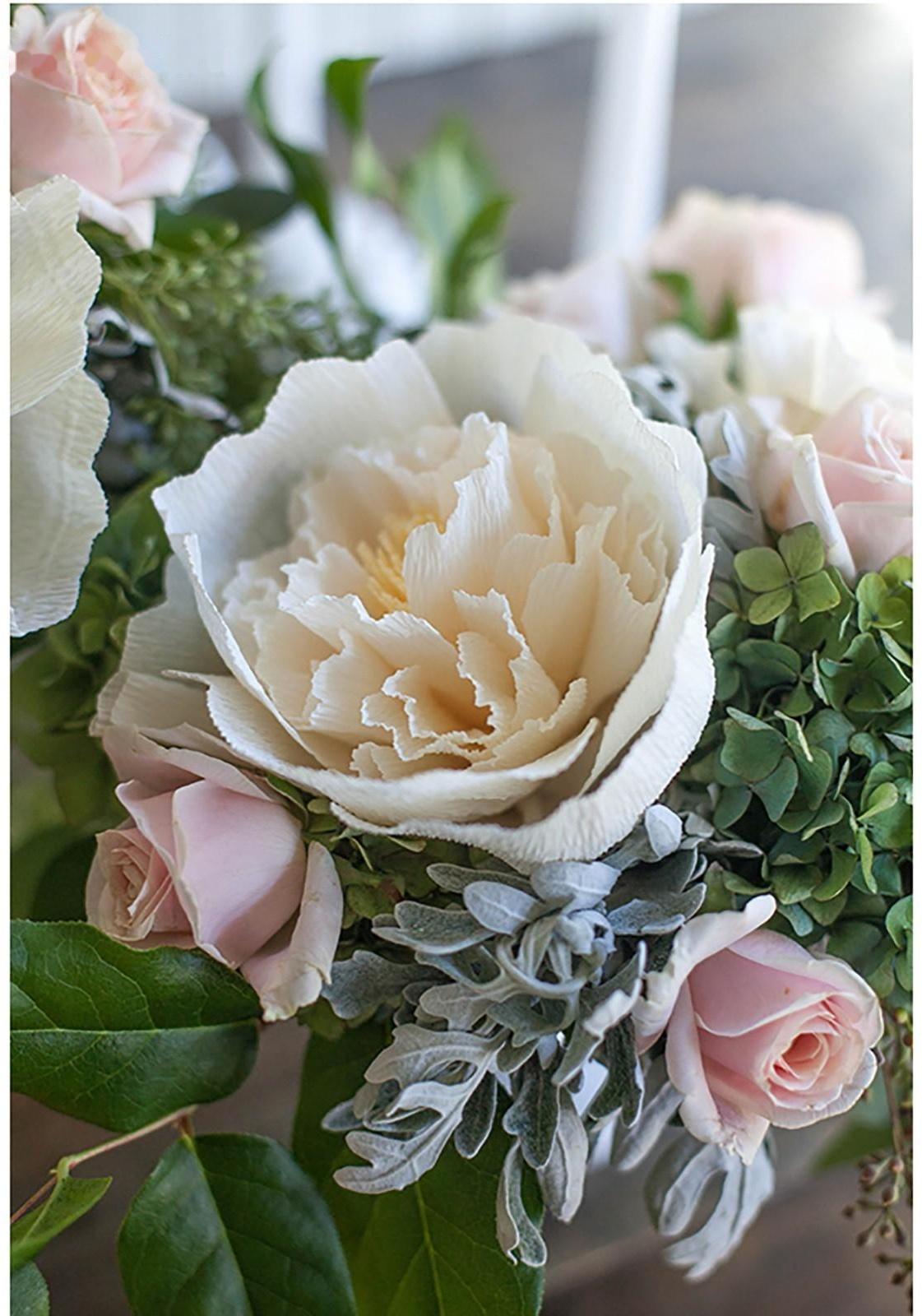 Бумага для упаковок и поделок, гофрированная, лазурь, голубая, однотонная, двусторонняя, рулон 1 шт., 0,5 х 2,5 м