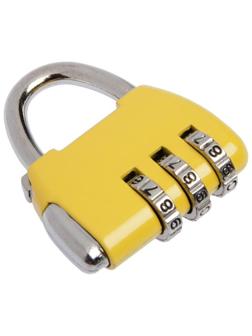 Замок навесной TRODOS CL506, кодовый, желтый