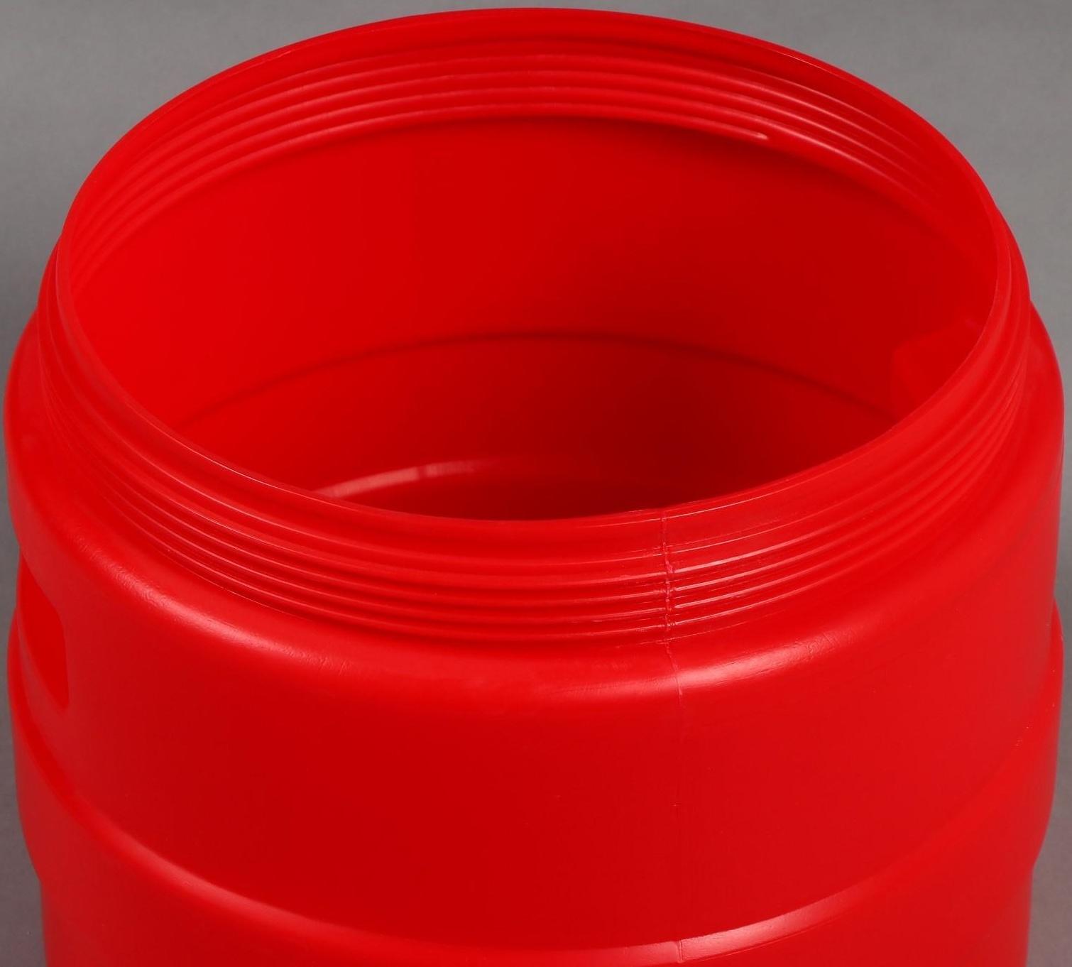 Бочка пищевая, 18 л, горловина 27 см, с крышкой, цвет МИКС