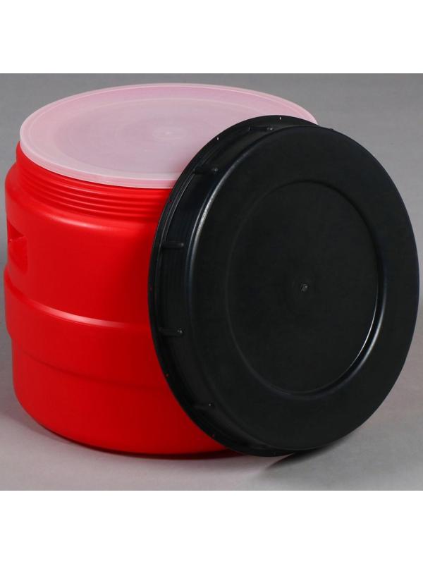 Бочка пищевая, 18 л, горловина 27 см, с крышкой, цвет МИКС