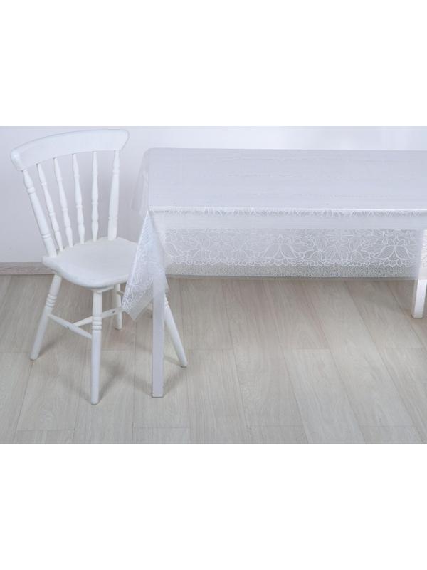 Скатерть без основы многоразовая «Ажур», 120×180 см, цвет прозрачный