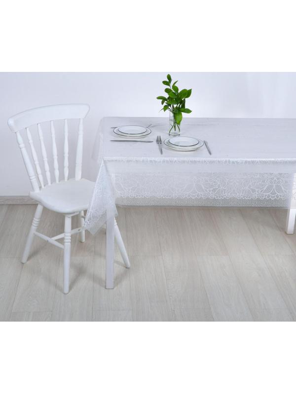 Скатерть без основы многоразовая «Ажур», 120×180 см, цвет прозрачный
