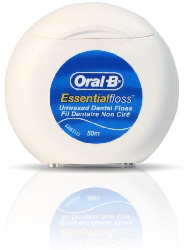Зубная нить Oral-B Essential, невощеная, 50 м