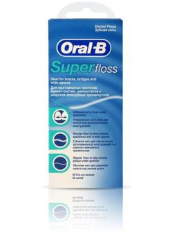 Зубная нить Oral-B Super Floss, 50 м