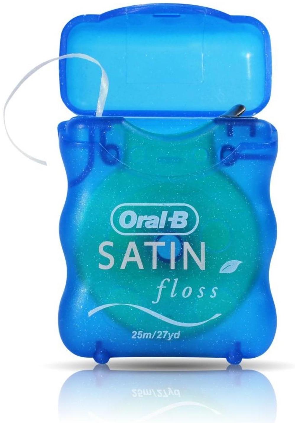 Зубная нить Oral-B Satin floss, с мятным вкусом, 25 м