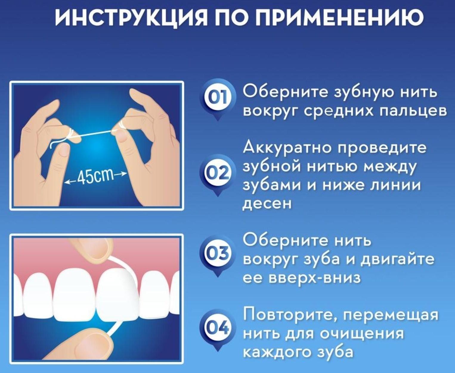 Зубная нить Oral-B Satin floss, с мятным вкусом, 25 м