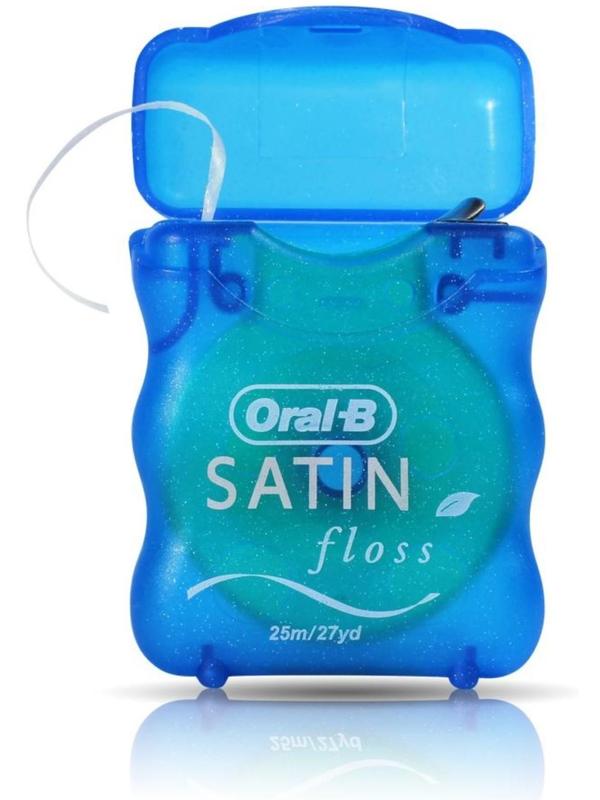 Зубная нить Oral-B Satin floss, с мятным вкусом, 25 м