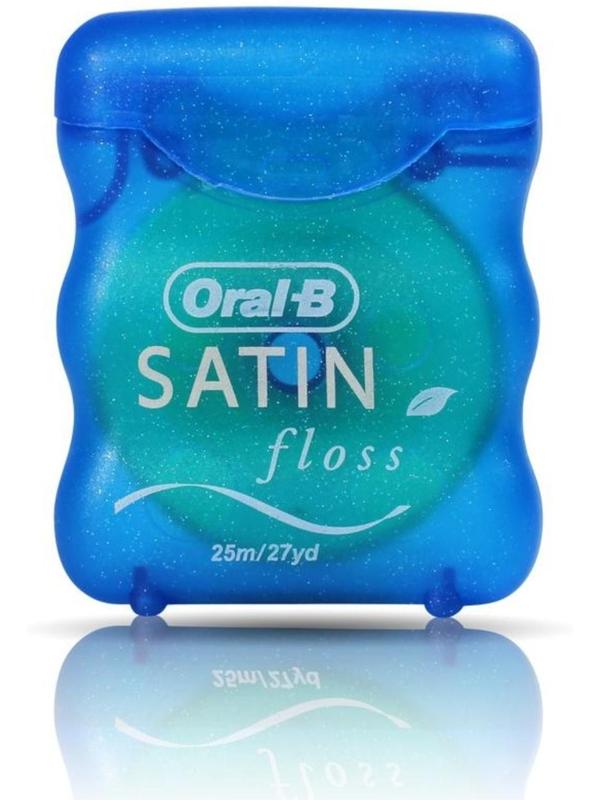 Зубная нить Oral-B Satin floss, с мятным вкусом, 25 м