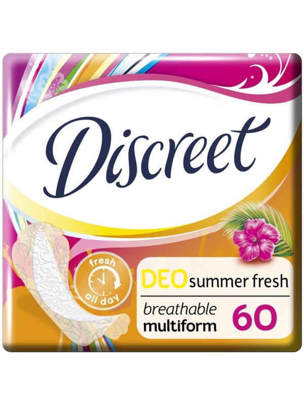 Ежедневные прокладки Discreet Deo Summer Fresh Multiform, 60 шт.