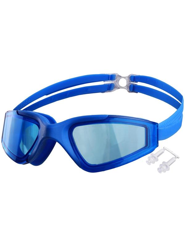 Очки для плавания взрослые + беруши, цвета микс