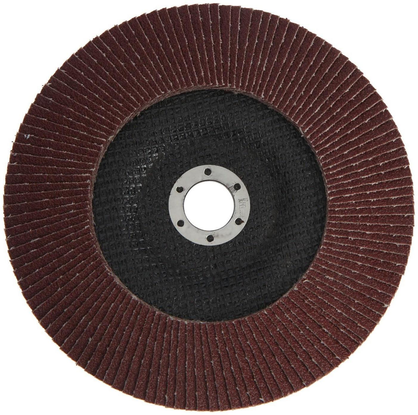 Круг лепестковый торцевой ТУНДРА, 180 х 22 мм, Р60