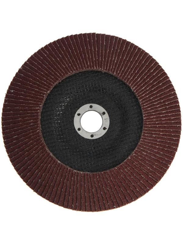 Круг лепестковый торцевой ТУНДРА, 180 х 22 мм, Р60