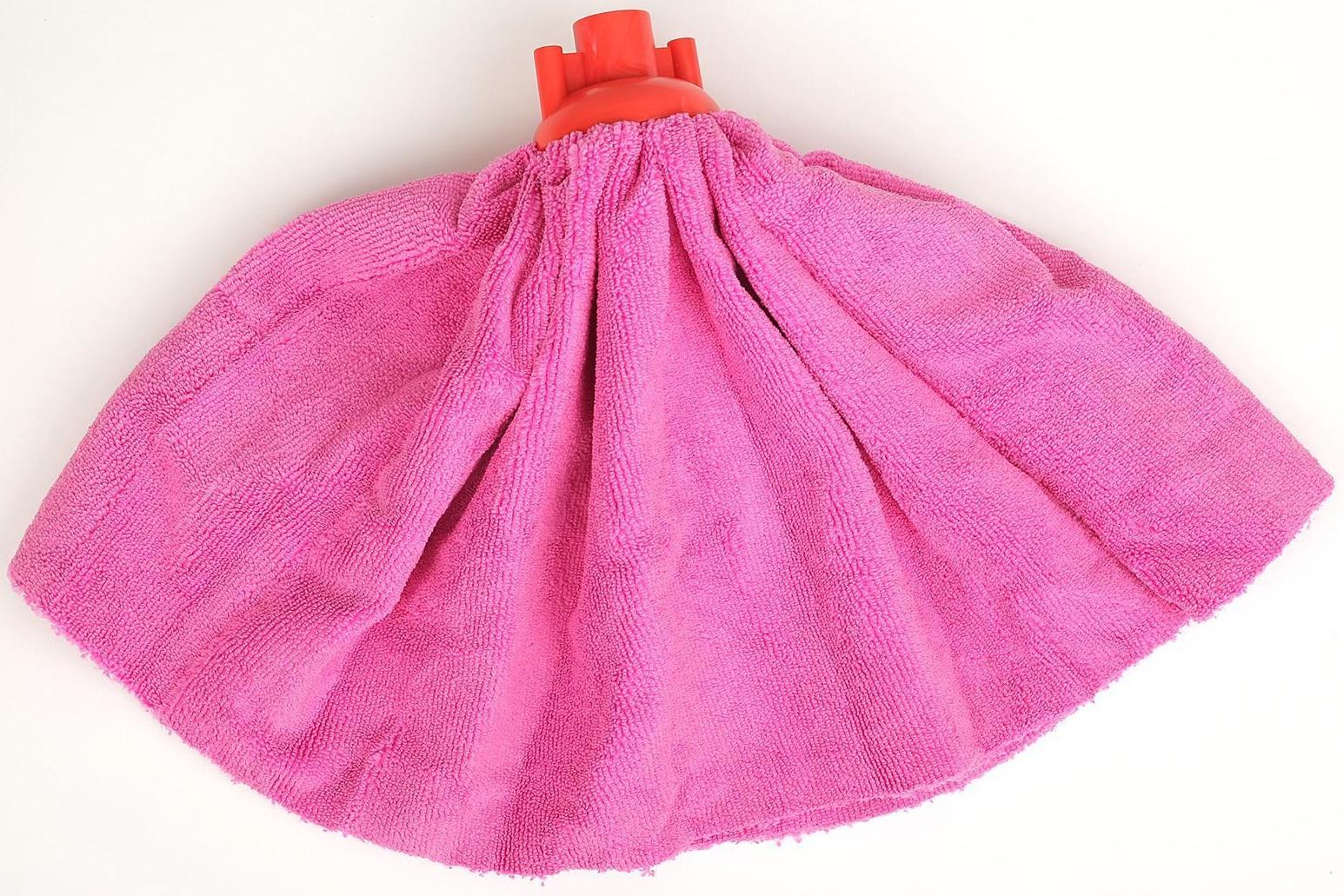 Насадка для швабры Доляна «Юбочка цельная», микрофибра, 150 г, цвет МИКС