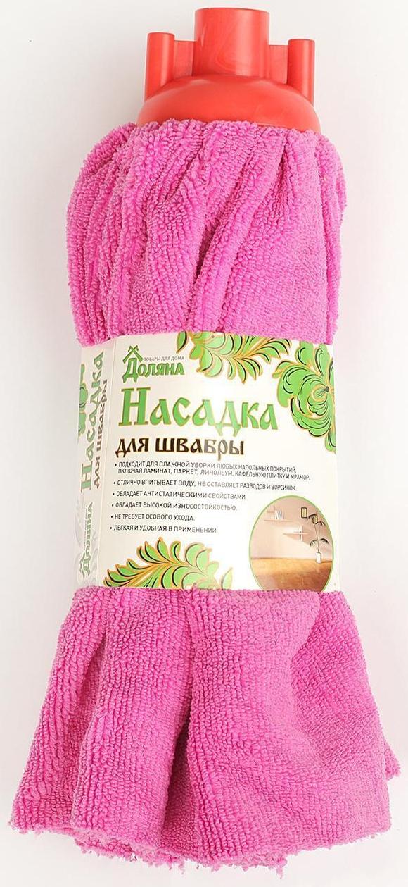 Насадка для швабры Доляна «Юбочка цельная», микрофибра, 150 г, цвет МИКС
