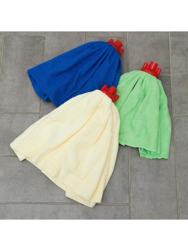 Насадка для швабры Доляна «Юбочка цельная», микрофибра, 150 г, цвет МИКС