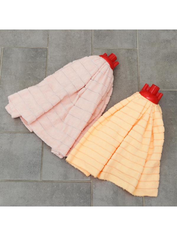 Насадка для швабры Доляна «Юбочка цельная», микрофибра, 150 г, цвет МИКС