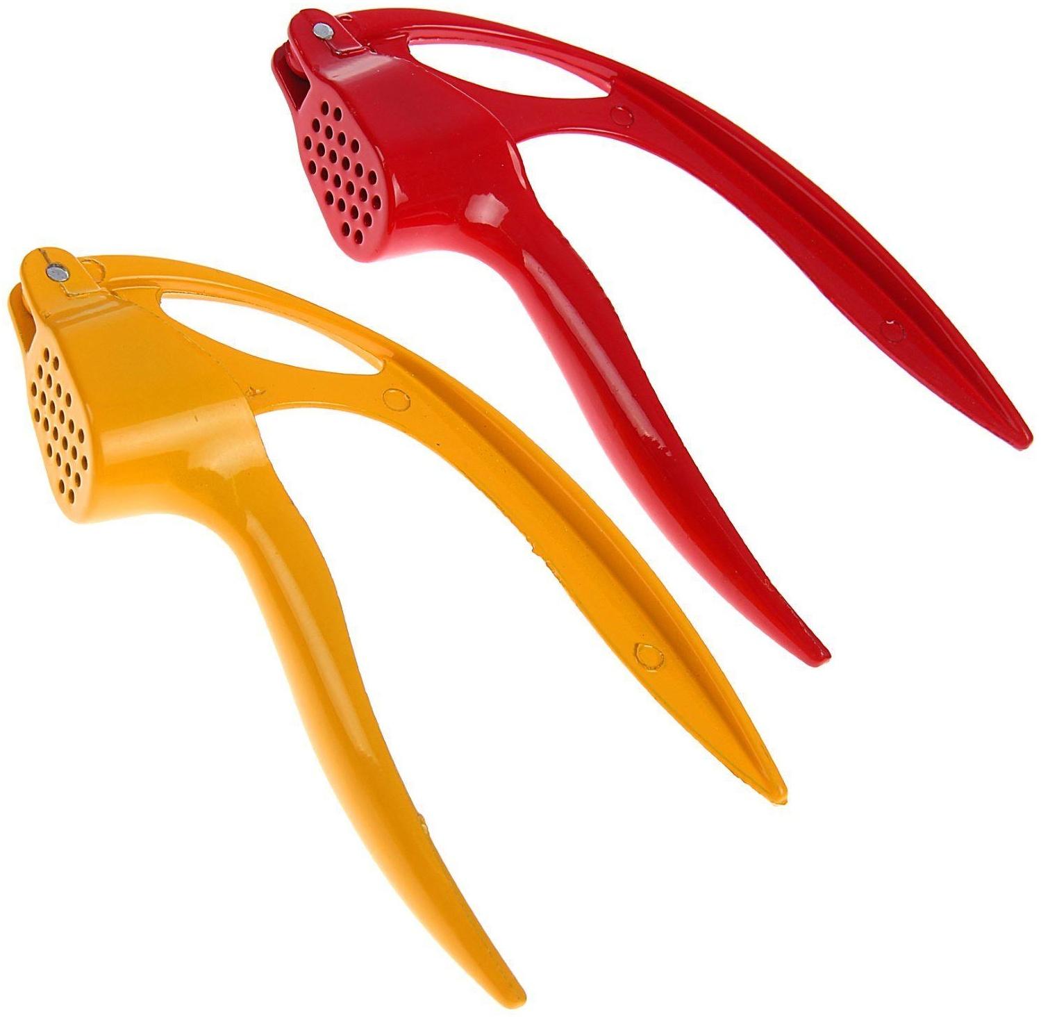 Пресс для чеснока Доляна «Краски», 16 см, цвет МИКС