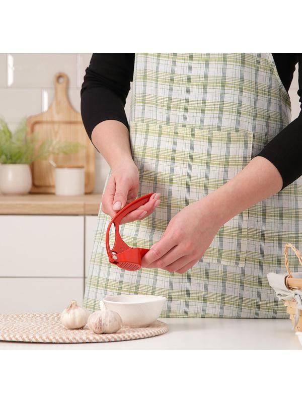 Пресс для чеснока Доляна «Краски», 16 см, цвет МИКС