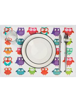 Салфетка сервировочная на стол «Совы», 42×27 см