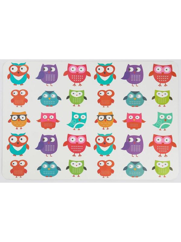 Салфетка сервировочная на стол «Совы», 42×27 см
