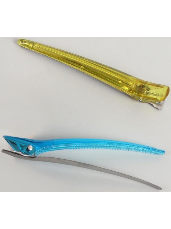 Набор зажимов для волос, 11,5 см, 2 шт, цвет МИКС