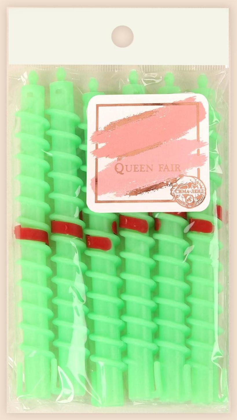 Бигуди «Спирали», с зажимом, d = 1,5 см, 15 см, 6 шт, цвет МИКС