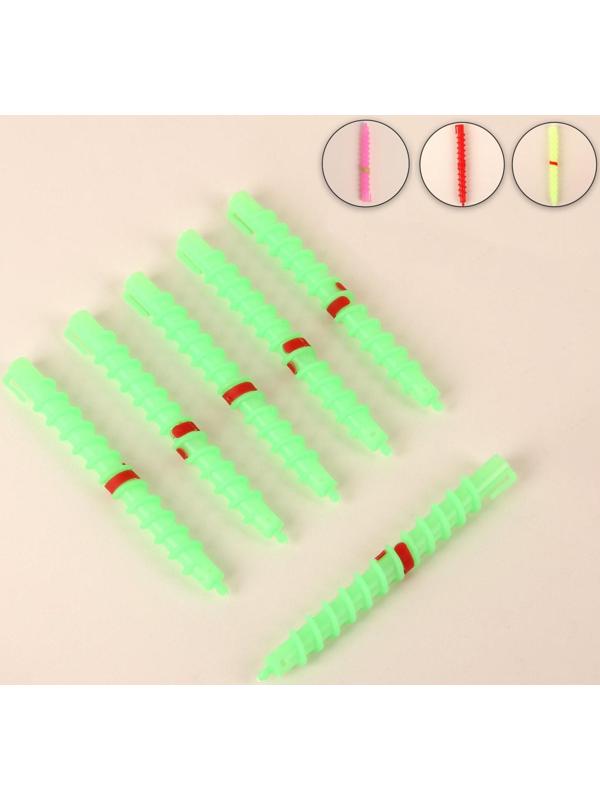 Бигуди «Спирали», с зажимом, d = 1,5 см, 15 см, 6 шт, цвет МИКС