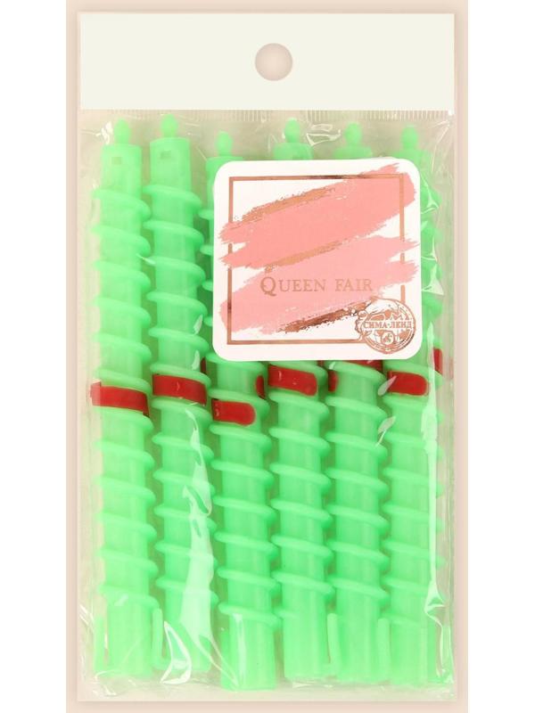 Бигуди «Спирали», с зажимом, d = 1,5 см, 15 см, 6 шт, цвет МИКС